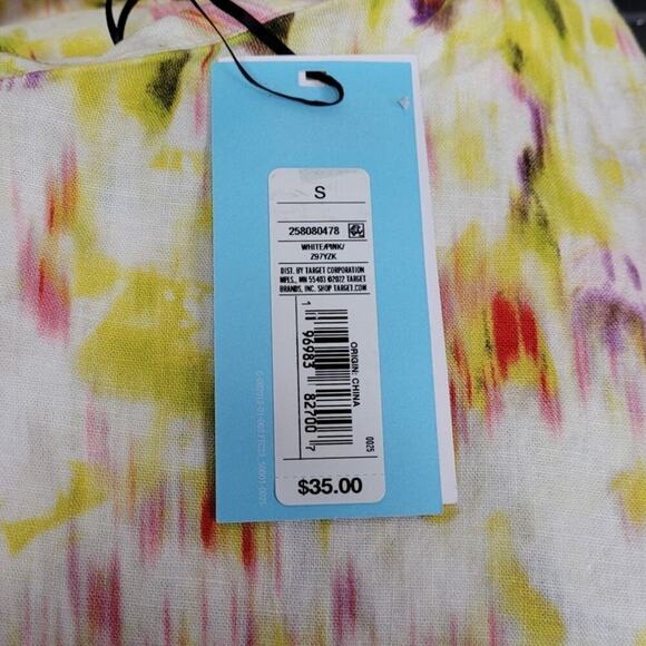 Linen Blend Dress One Shoulder | Future Collective | Small - Picture 9 of 11